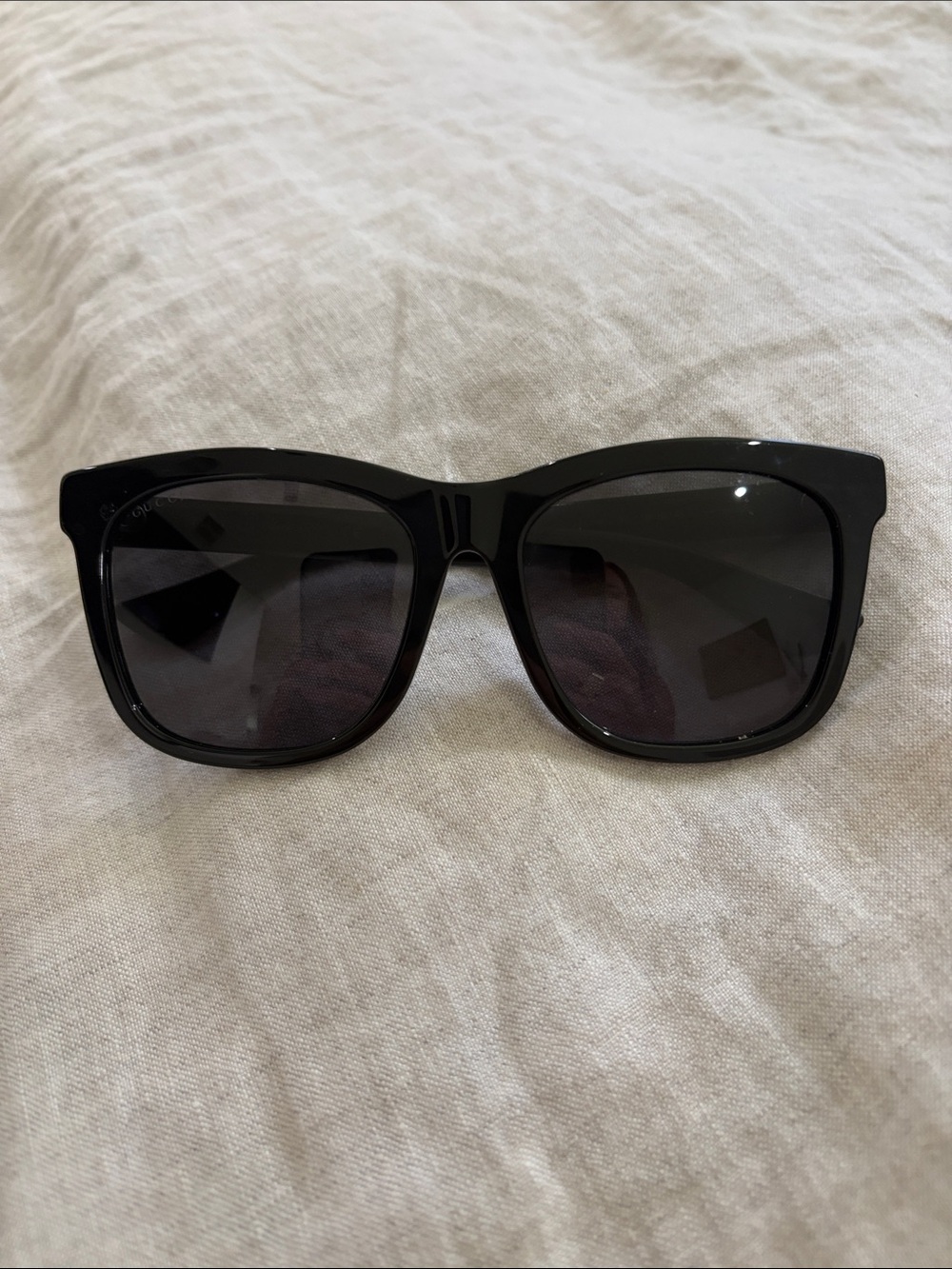 Gucci GG0057 SK 006 Classic Black Women's Square Sunglasses